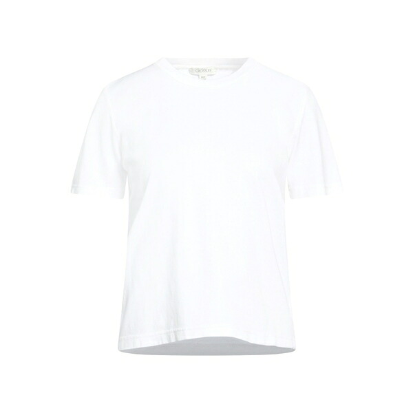 【送料無料】 クロスリー レディース Tシャツ トップス T-shirts White｜asty