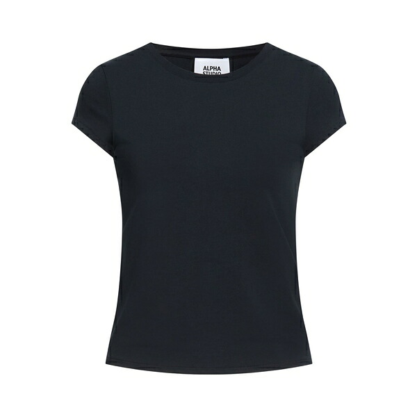 【貨物輸送無料】 アルファス テューディオ レディース ティーシャツ トップス T-shirts Blue Tシャツ・カットソー-トップス