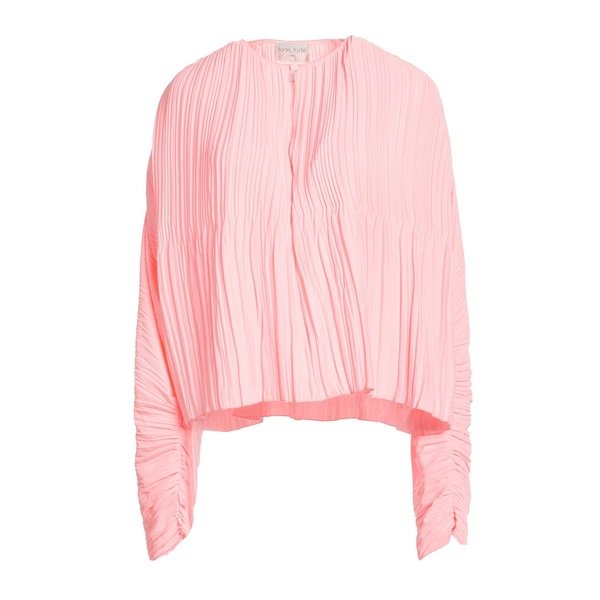 【送料無料】 フォルテ フォルテ レディース Tシャツ トップス Tops Pink|asty