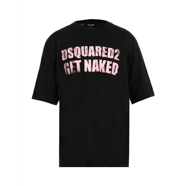 【送料無料】 ディースクエアード メンズ Tシャツ トップス T-shirts Black