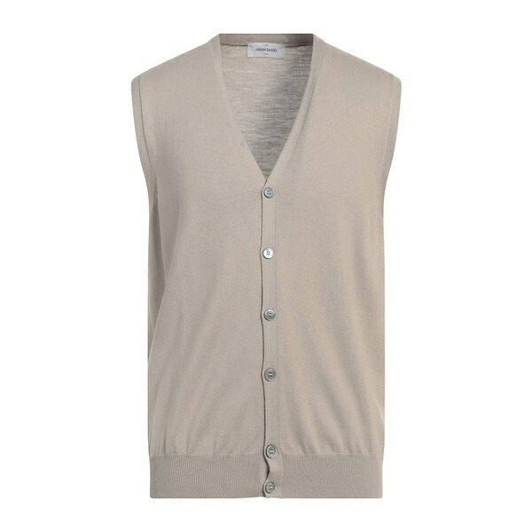 【貨物輸送無料】 グランサッソ メンズ 編み物\u0026プルオーバー アウター Cardigans Beige