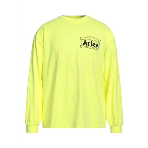 【送料無料】 アリーズ メンズ Tシャツ トップス T-shirts Yellow｜asty 21,885円