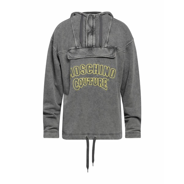 【送料無料】 モスキーノ メンズ パーカー・スウェットシャツ アウター Sweatshirts Grey