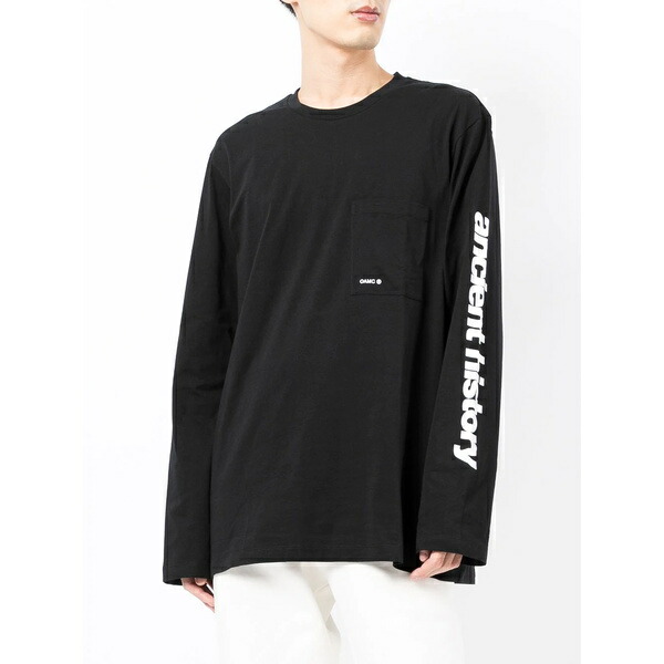 89%OFF!】 オーエーエムシー メンズ Tシャツ トップス Combine ロングTシャツ black fucoa.cl