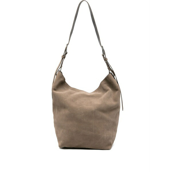 パロッシュ レディース ショルダーバッグ 御徒面子 Buckle-fastening suede shoulder bag Neutrals