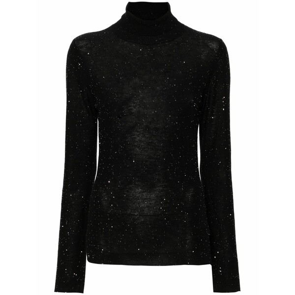 ファビアナ フィリッピ レディース 編み物\u0026スウェーター アウター Roll-neck sweater Black