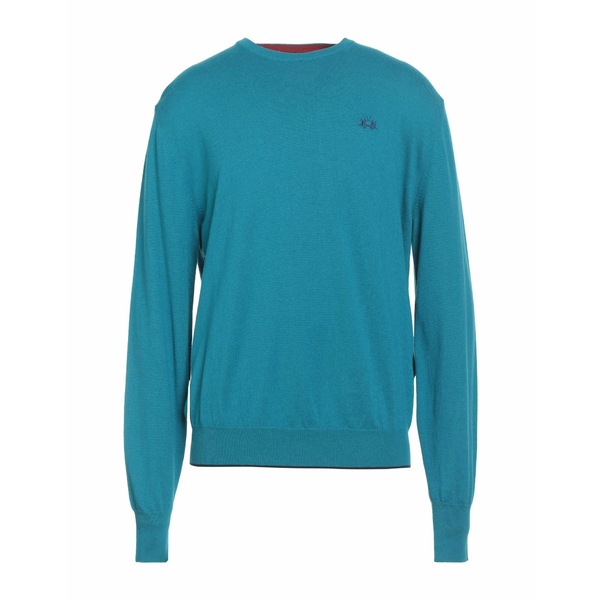 【貨物輸送無料】 ラ マルティーナ メンズ 編み物\u0026プルオーバー アウター Sweaters Azure