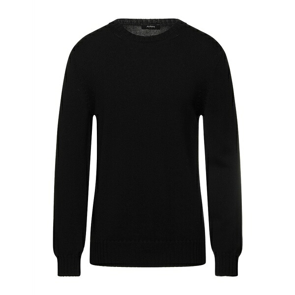 【貨物輸送無料】 アルファス テューディオ メンズ 編み物\u0026プルオーバー アウター Sweaters Black