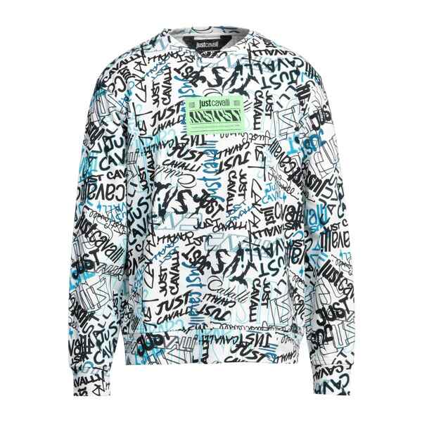 【送料無料】 ロベルトカヴァリ メンズ パーカー・スウェットシャツ アウター Sweatshirts White