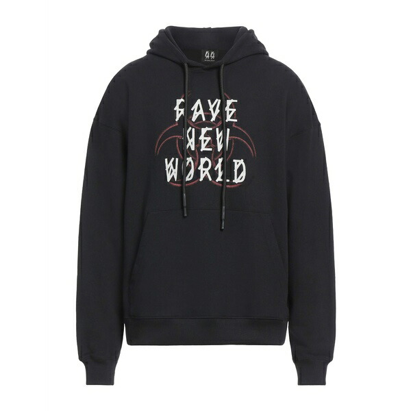 【送料無料】 フォーティーフォー・レーベル・グループ メンズ パーカー・スウェットシャツ アウター Sweatshirts Black