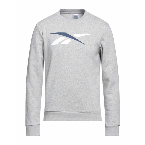 【貨物輸送無料】 リーボック メンズ パーカー・スウェットシャツ アウター Sweatshirts Grey パーカー-メンズファッション-トップス