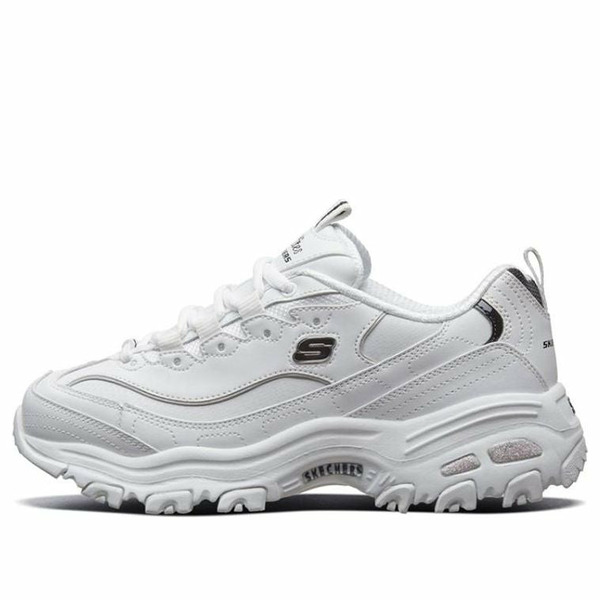 Skechers スケッチャーズ レディース スニーカー  【(WMNS) Skechers D\u0027Lites GS White/Black 11931-WBK】  大きさ US_9(26.0珊)
