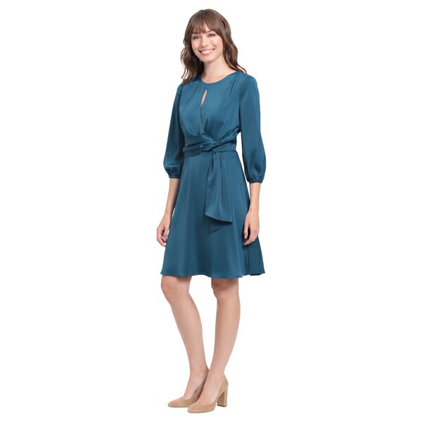 日本代理店正規品 ロンドンタイムス レディース ワンピース トップス Floral Belted Sheath Dress