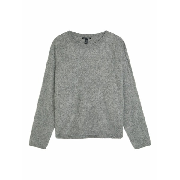 エイリーンフィッシャー レディース 編み物\u0026プルオーバー アウター Crew-neck long-sleeve sweater Grey
