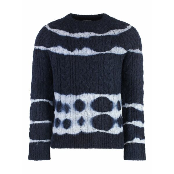 マロ メンズ 編み物\u0026プルオーバー アウター Crew-neck sweater Blue