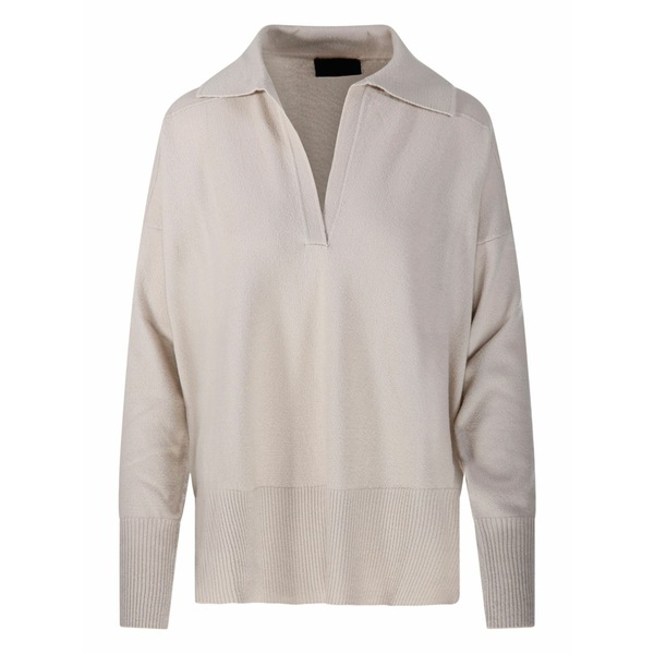 ロベルトコリーナ レディース スポーツシャツ トップス  ribbed-hem polo top Neutrals