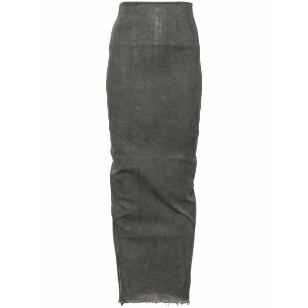 リックオウエンス レディース スコート ボトムス Dirt pillar maxi pencil skirt Grey