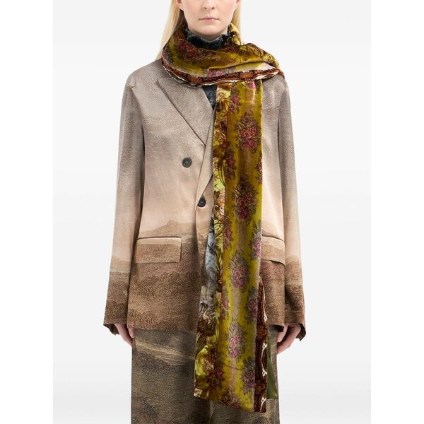ピエール＝ルイ・マシア メンズ えり巻き・袈裟・えり巻き 付属物 Floral-pattern scarf Green