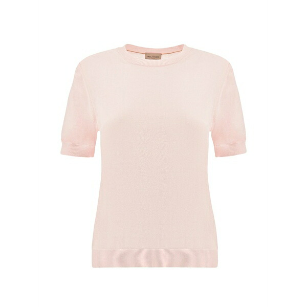 ポールアンドシャーク レディース ニット&セーター アウター Short-sleeve cotton sweater Pink｜asty