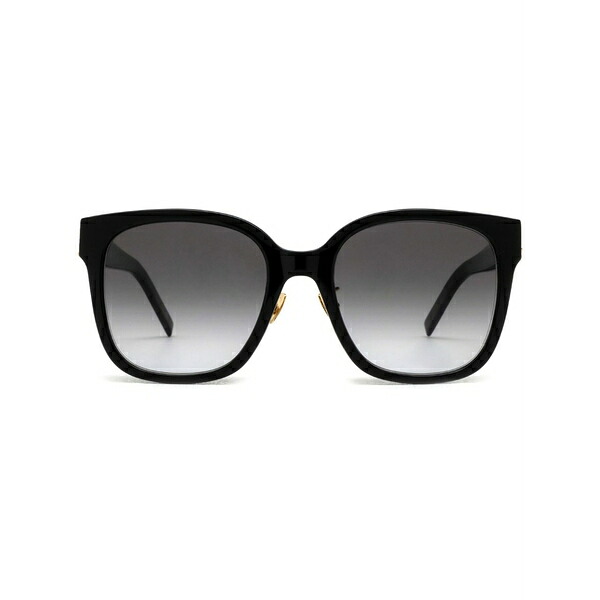 サンローラン アイウェア レディース サングラス＆アイウェア アクセサリー Oversized-frame logo-plaque sunglasses Black｜asty