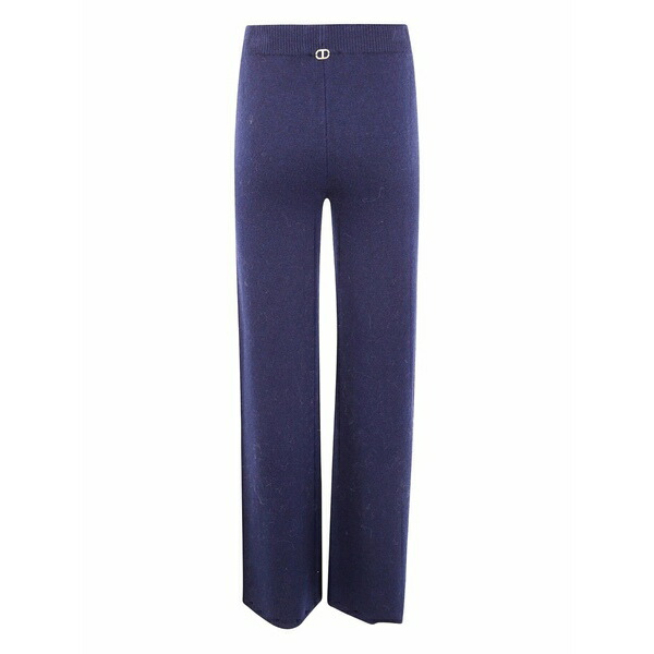 ツイン仕掛ける レディース 心地好いズボン下 ボトムス Straight-leg trousers Blue