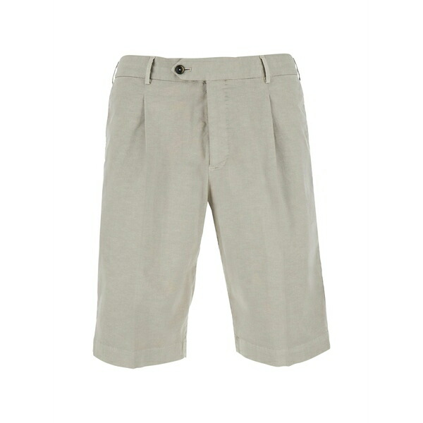 PTトリノ メンズ カジュアルパンツ ボトムス Pleated bermuda shorts Neutrals｜asty