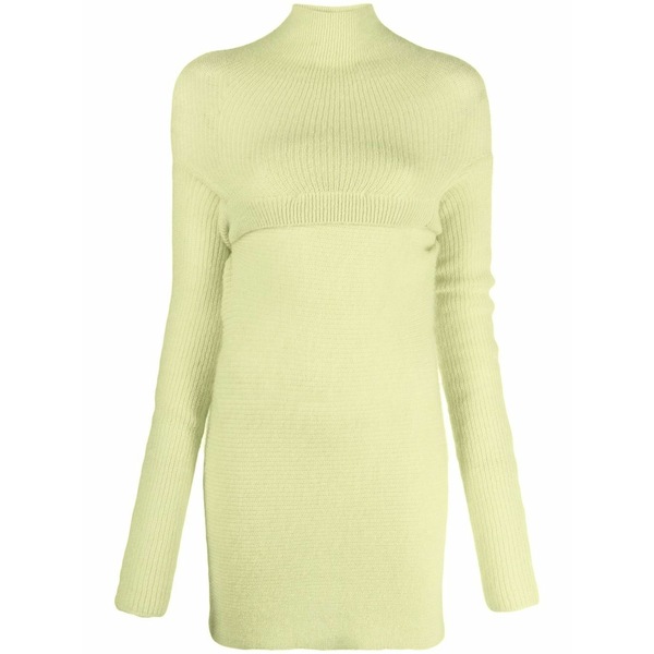 フィロソフィーデロレンゾセラフィーニ レディース ワンピース トップス Layered knitted dress Yellow｜asty