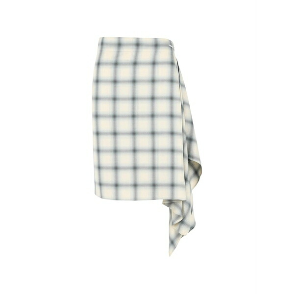 コペルニ レディース スコート ボトムス Checkered asymmetrical skirt Neutrals
