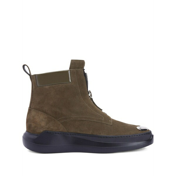 ジュゼッペザノッティ メンズ ブーツ シューズ Denoel zipped boots Green