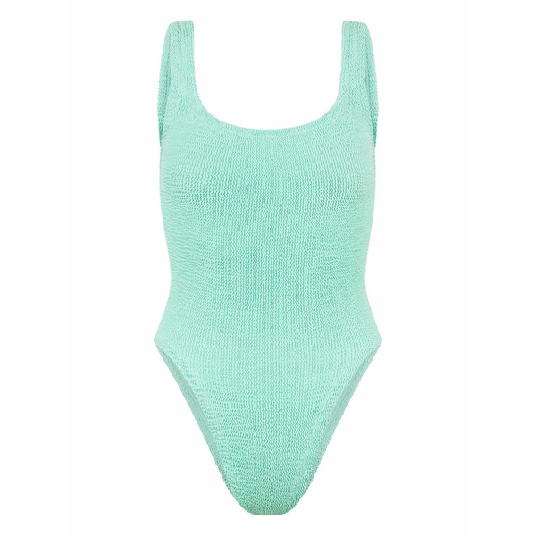 フンザ・ジー レディース 衣装 トップス Square neck swimsuit Green スーツ・セットアップ-ワンピーススーツ-レディースファッション