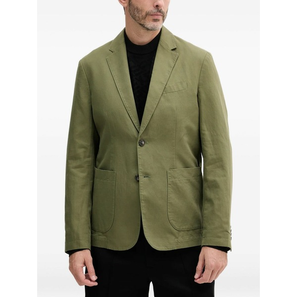 ベネトン メンズ ジャケット＆ブルゾン アウター Single-breasted blazer Green｜asty