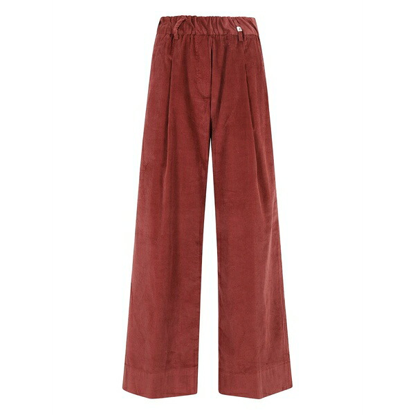 ミース レディース カジュアルパンツ ボトムス Ribbed velvet trousers Red｜asty