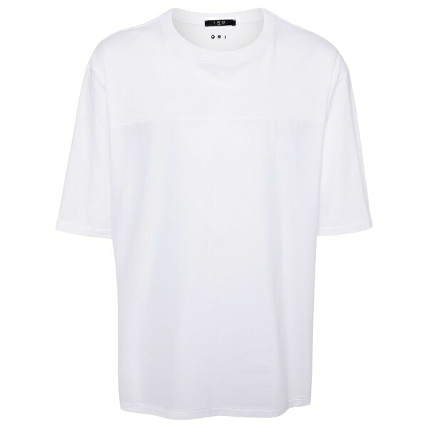 イロ メンズ プルオーバー トップス Panelled cotton t-shirt White