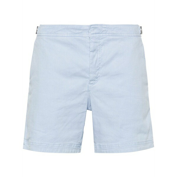オールバー ブラウン メンズ カジュアルパンツ ボトムス Bulldog mid-rise bermuda shorts Blue｜asty