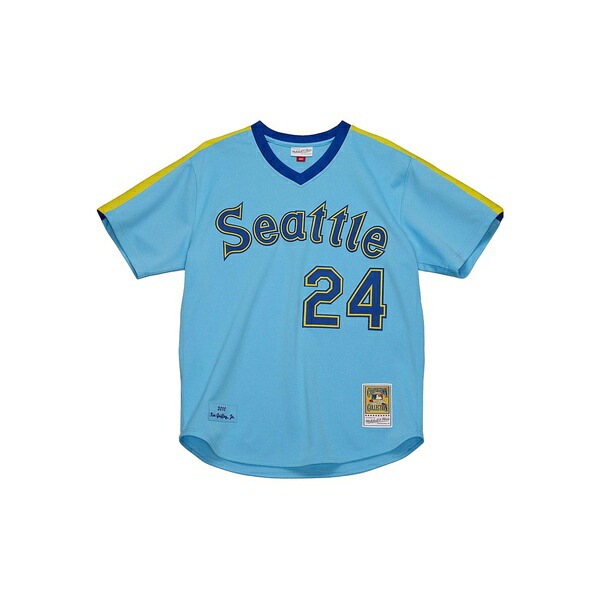 ミッチェル\u0026ネス メンズ ティーシャツ トップス Mlb mariners 2010 ken griffey jr t-shirt Blue トップス-Tシャツ・カットソー