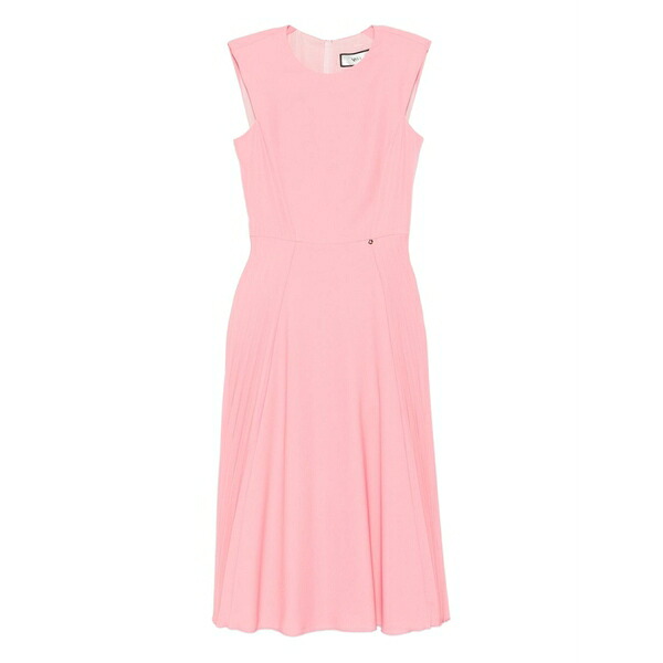 ニッサ レディース 衣装 トップス Pleated sleeveless MIDI dress Pink