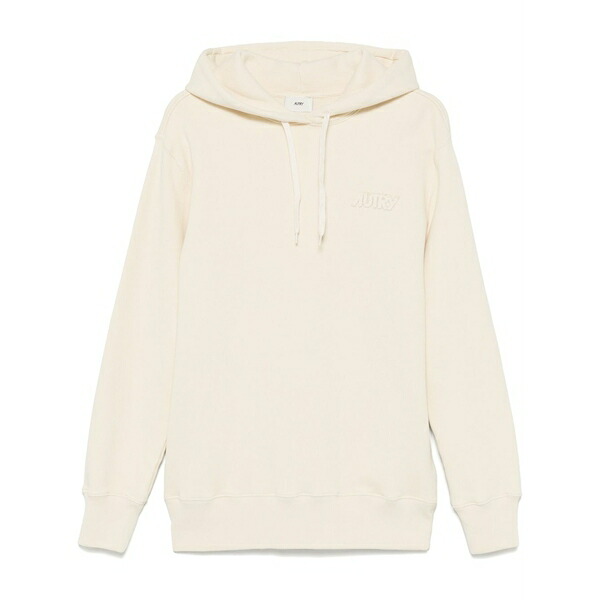 オートリー メンズ パーカー・スウェットシャツ アウター Logo-patch hoodie Neutrals