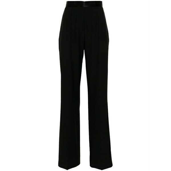 ネンシ ドジャカ レディース カジュアルパンツ ボトムス Wide-leg tailored trousers Black|asty