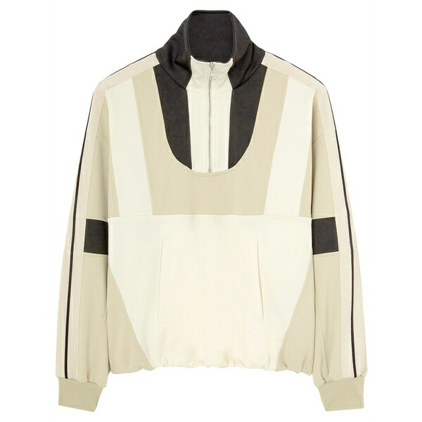 パーム・エンジェルス レディース 上衣＆上衣 アウター Panelled half-zip jacket Neutrals