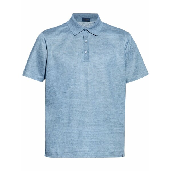 ポールアンドシャーク メンズ スポーツシャツ トップス Linen polo shirt Blue