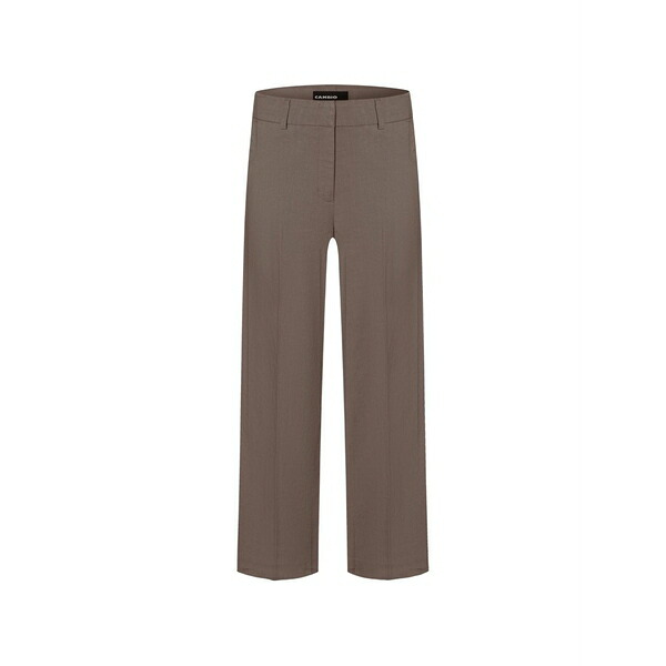 カンビオ レディース カジュアルパンツ ボトムス California straight-leg trousers Brown