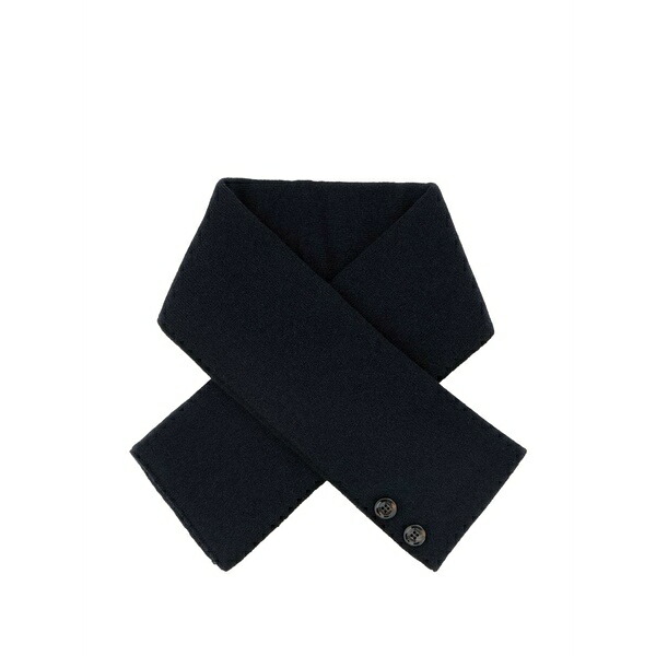 ムーレー メンズ えり巻き・袈裟・えり巻き 付属物 Button cashmere scarf Blue