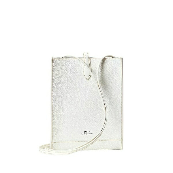 ラルフローレン レディース ショルダーバッグ 御徒面子 Leather snap cross body bag White