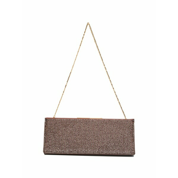 ローラはりつけ台 レディース クラッチペダル御徒面子 御徒面子 ??cla rhinestone chain-strap clutch bag Brown