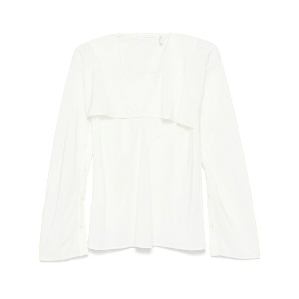 ヘルムート ラング レディース シャツ トップス Layered-design blouse White|asty