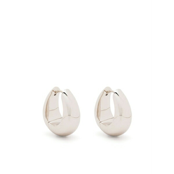 トムウッド レディース ピアス&イヤリング アクセサリー Medium ice hoop earrings Silver|asty