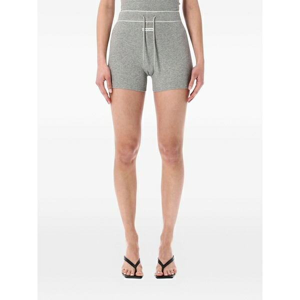 マリーン セル レディース カジュアルパンツ ボトムス Drawstring shorts Grey