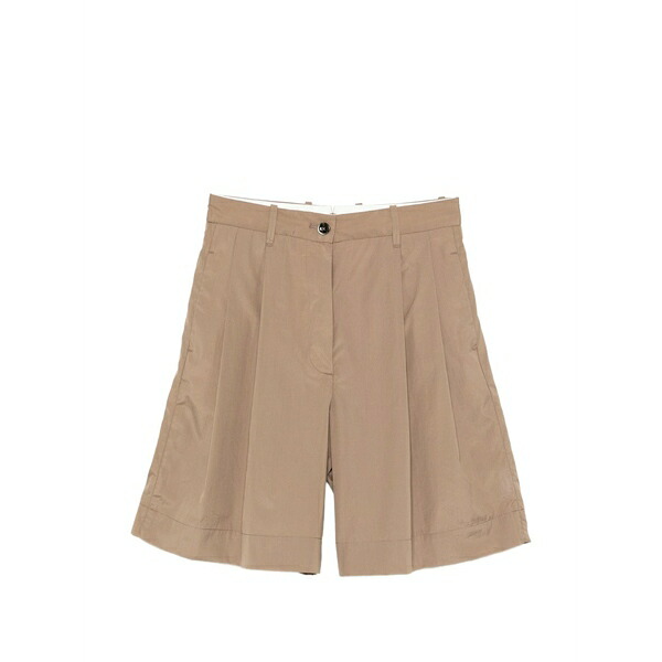 野球クラブ はたご屋 ザ 昼まえ レディース 心地好いズボン下 ボトムス Pleated shorts Neutrals