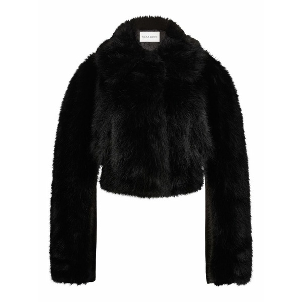 ニナリッチ レディース 上衣＆上衣 アウター Cropped jacket Black