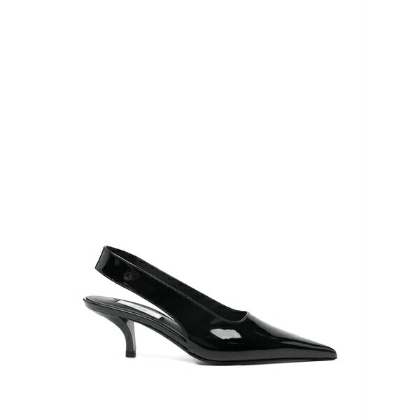 トーテム レディース パンプス シューズ Pointed-toe slingback pumps Black